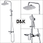 Душевая система D&K Venice.Baciano DA1033701B14 хром