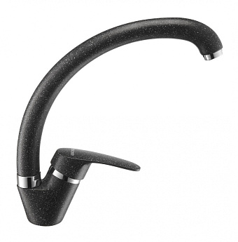 Смеситель для кухни Акватон Нимо 1AX002FCXX210 поворотный излив чёрный