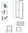 Душевая дверь RADAWAY Nes 10027120-01-01 200х120см стекло прозрачное