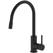 Смеситель для кухни IDDIS Kitchen 360 K36BLJ0i05 поворотный излив чёрный матовый
