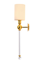 Бра CRYSTAL LUX MIRABELLA MIRABELLA AP1 GOLD/WHITE 60Вт E14