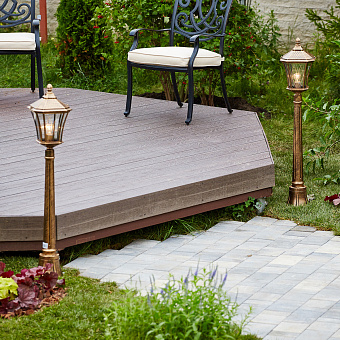 Светильник ландшафтный Elektrostandard Virgo a031929 GLXT-1450F 60Вт IP44 E27 чёрное золото