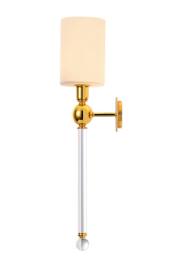 Бра CRYSTAL LUX MIRABELLA MIRABELLA AP1 GOLD/WHITE 60Вт E14