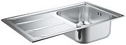 Мойка кухонная GROHE K400 31566SD0 86х50см хром
