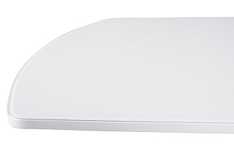 Кухонный стол раскладной AERO 80х140х75см закаленное стекло White Glass