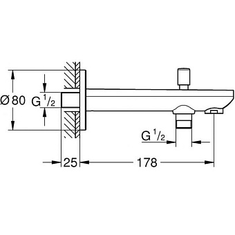 Излив GROHE 13390000