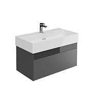 Тумба под раковину подвесная KERAMA MARAZZI Logica LO.90.2.ST с подсветкой 49х90,5х40,3см
