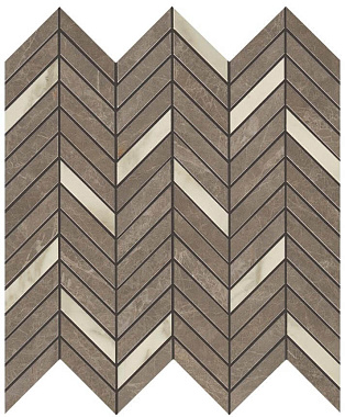 Керамическая мозаика Atlas Concord Италия Marvel Edge AEPQ Gris Supreme Mosaico Twill Lappato 30х31см 0,372кв.м.