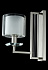 Бра CRYSTAL LUX NICOLAS NICOLAS AP1 NICKEL/WHITE 60Вт E14