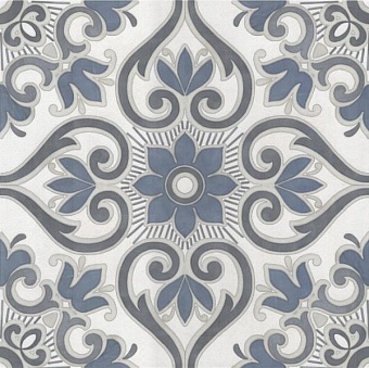 Декор KERAMA MARAZZI Про Чементо VT\A603\DD1736R белый/синий 40,2х40,2см 0,644кв.м.