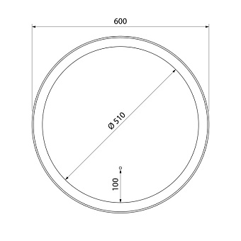 Зеркало IDDIS Esper ESP600Ri98 60х60см с подсветкой