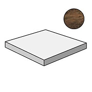 Плитка для ступеней Atlas Concord Италия Axi ANL7 Dark Oak Scalino Angolare SX 22,5х22,5см 0,051кв.м. неполированная