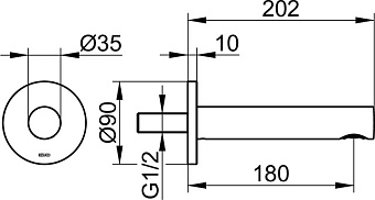 Излив Keuco 59545010101
