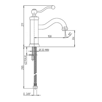 Смеситель для раковины Paini Duomo 88F3205 старая бронза