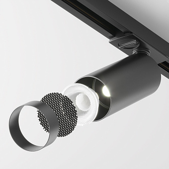 Трековый светильник Maytoni Focus LED TR021-1-12B4K-W-D-B 12Вт LED чёрный для однофазного трека