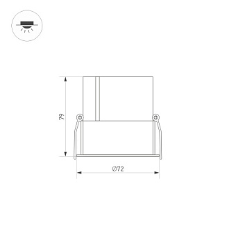 Светильник точечный встраиваемый Arlight S-Atlas-Built 035456 20Вт LED