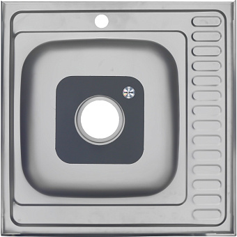 Мойка кухонная MELANA 6060 006/2 R (*10) 60х60см хром