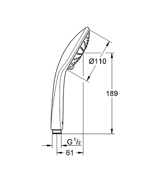 Ручной душ GROHE Euphoria 27220000 хром
