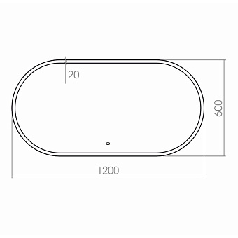 Зеркало Azario Вивиан LED-00002375 60х120см с антизапотеванием/с подсветкой