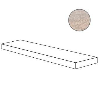 Плитка для ступеней ABK Eco Chic PF60006670 Ang Top Dx Almond Ret 120х32см 0,384кв.м. матовая/противоскользящая