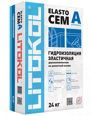 Гидроизоляция LITOKOL ELASTOcem 24кг