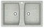 Мойка кухонная Azario Elmas CS00078335 78х50см светло-серый