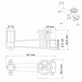 Гигиенический душ WASSERKRAFT Aller 10638 хром