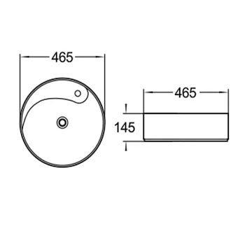 Раковина накладная Comforty 78198 47х47см
