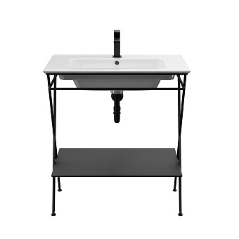 Консоль под раковину KERAMA MARAZZI Piano Next PIA.N.75.BLK чёрный матовый