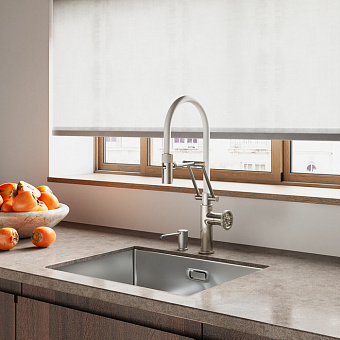 Смеситель для кухни IDDIS Grange GRABNFLi05 поворотный излив сатин