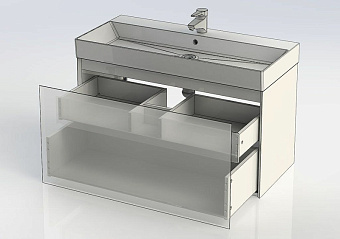 Тумба с раковиной AQUANET Нью-Йорк 213937 43,6х98,2х62,2см
