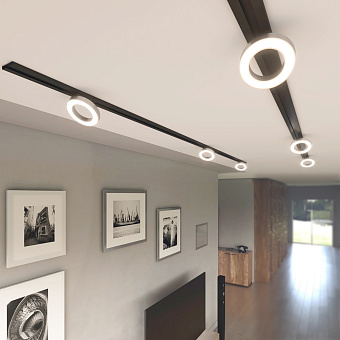 Трековый светильник Elektrostandard Spila a056375 85079/01 12Вт LED серебряный для однофазного трека