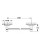 Полотенцедержатель GROHE Essentials 40366A01 тёмный графит глянец 65,4см