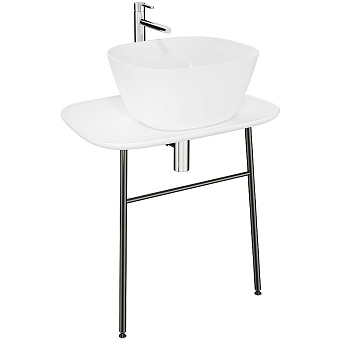 Столешница VITRA PLURAL 62561 Керамика 49х69см матовый белый
