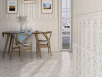 Декор KERAMA MARAZZI Кантри Шик 7189 серый панель 20х50см 1,2кв.м.