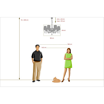 Люстра подвесная MW-light Эллегия 303012708 320Вт 12 лампочек E14