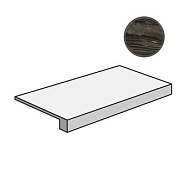 Плитка для ступеней Atlas Concord Италия Marvel Edge AFCG Absolute Brown Scalino Lap 33х60см 0,198кв.м. полуматовая