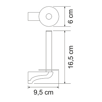 Держатель туалетной бумаги WASSERKRAFT Kammel K-8300 K-8397 хром