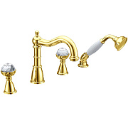 Смеситель для ванны Boheme Imperiale 392 золотой