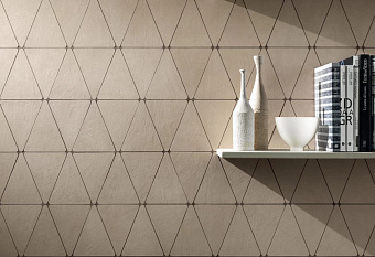 Керамическая мозаика Atlas Concord Италия Boost Natural A7CN Kaolin Mosaico Rhombus 33,8х36,7см 0,496кв.м.