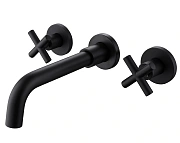 Смеситель для раковины Abber Wasser Kreis AF81121B чёрный матовый