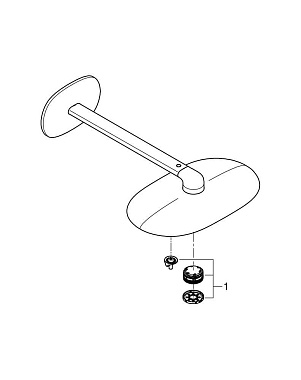 Верхний душ GROHE Rainshower SmartControl Duo 26254000 хром
