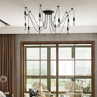 Люстра подвесная Loft It Spider LOFT1162/10 400Вт 10 лампочек E27