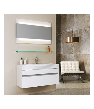 Тумба с раковиной AQWELLA Bergamo Ber.01.10/W 50,5х100х51см