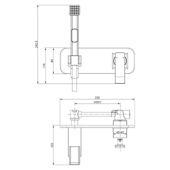 Гигиенический душ LEMARK Contest LM5819CW белый/хром