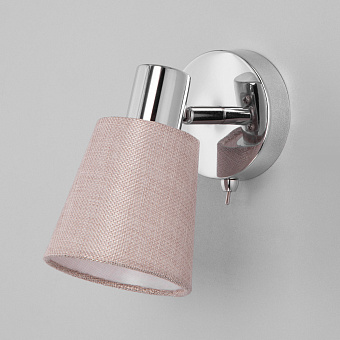 Светильник настенный Eurosvet Culver 20080/1 хром/бежевый 40Вт E14