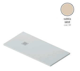 Душевой поддон ArtCeram Lapis PDR028 59 00 140х80см