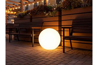 Светильник ландшафтный M3Light SPHERE_G 14572020 15Вт IP66 E27 белый