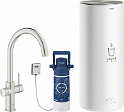 Смеситель для кухни GROHE Red II Duo 30079DC1 высокий излив нержавеющая сталь