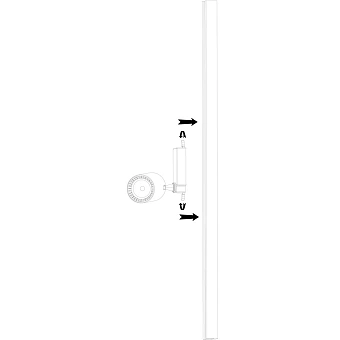 Трековый светильник Maytoni Vuoro TR003-1-40W3K-B 36,3Вт LED чёрный для однофазного трека